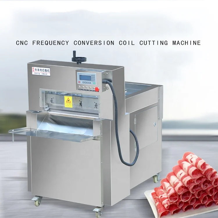 Fully Automatic Electric Meat Slicer Cutter Industrial Frozen Meat Slicer Six Rolls Automatic Beef Mutton Slicer