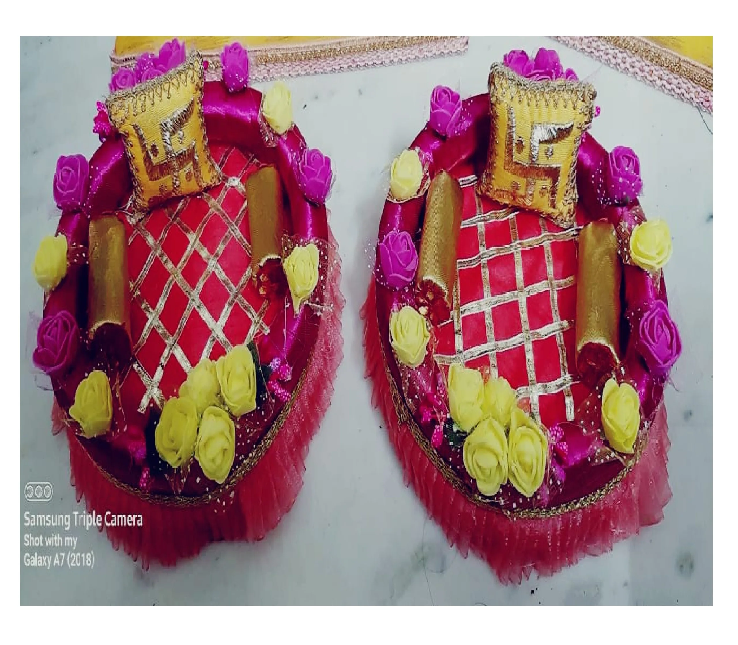 Wholesale Price Handmade Ganesh Ji kanha Ji Singhasan Artificial Home Office Party Wedding Festival Housewarming Decoration