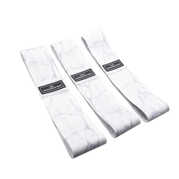 Hot sale fabric cotton booty hip circle resistance fitness bands glute elastic