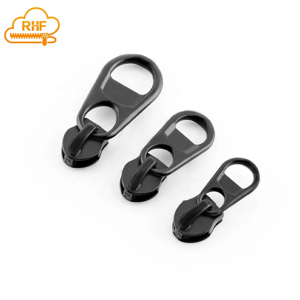 Zipper manufacturer Zinc Alloy zipper slider for Computer bag #3 #5  Short Zipper Puller