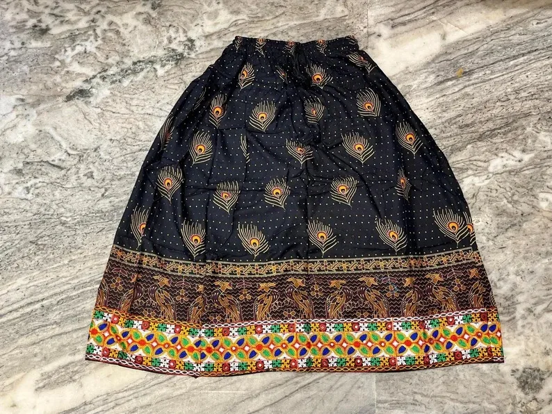 Юбка Женская многоярусная из хлопка