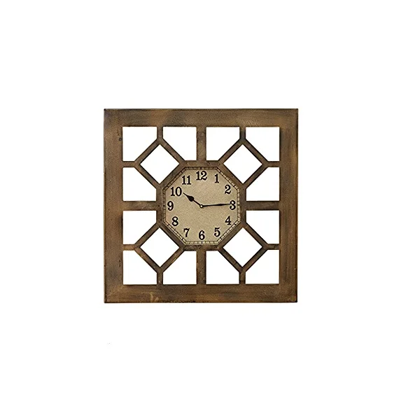 New Arrival Wooden Wall Clock wall Decorative Brown Clocks handmade with Unique design Best Anniversary Gift with Low pest price