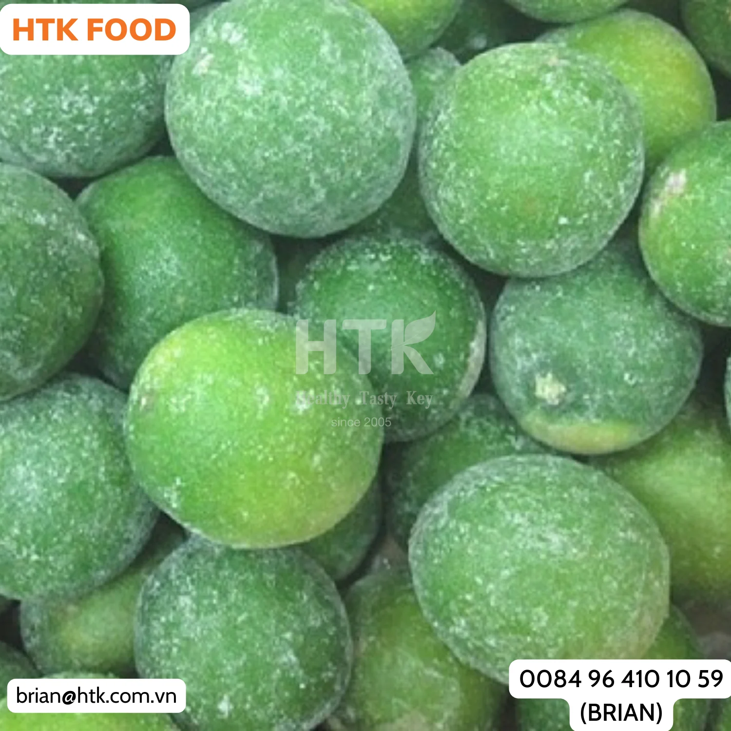 HEALTHY 2024 FROZEN IQF GREEN LIME Whole Half Cut Sliced Made In Vietnam Factory from HTK FOOD for Food & Beverage