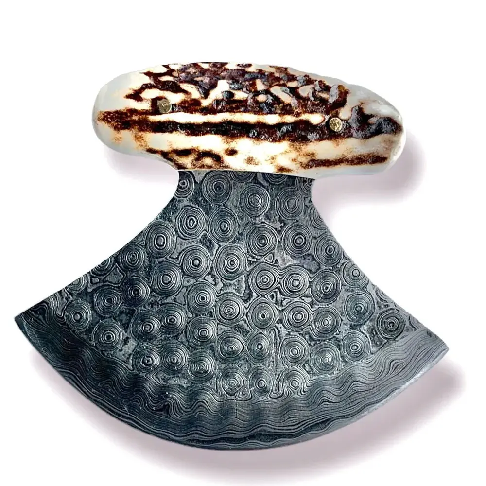 Hot Selling Damascus Steel Ulu Kitchen Chef Knife Traditional Ulu Knife Kitchen chef Ulu Knife