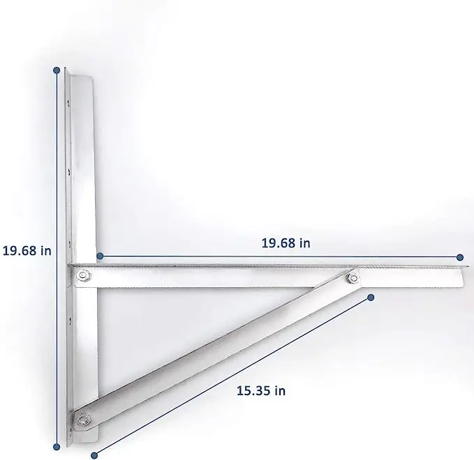 White Stainless Steel Brackets Self-Assemble Type Wall Mount Bracket For Heavy Duty Air Conditioner