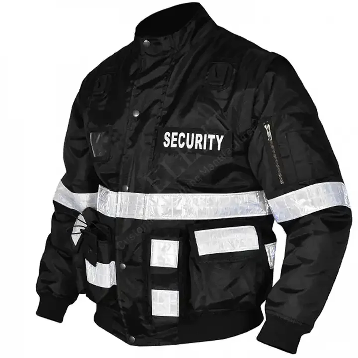 Workwear Waterproof High Visibility Jacket Winter Safety Bomb Outdoor FOB Bangladesh Security Jacket Reflective Jacket