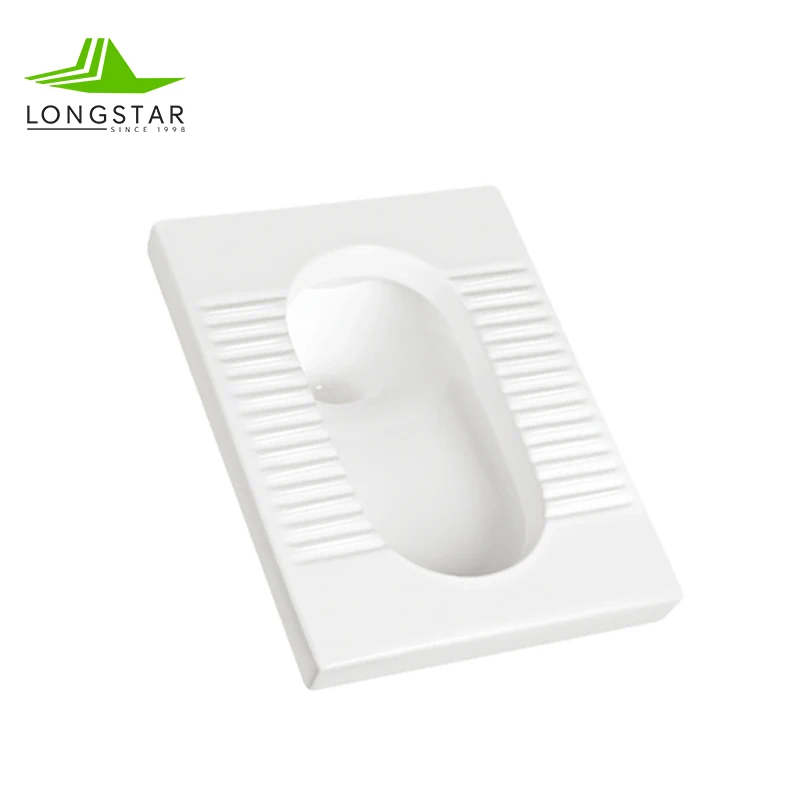 Longstar Ceramic Squat Toilet 200mm Squatting Pan Ceramic Toilet Household Flush One Piece Wholesale Toilet