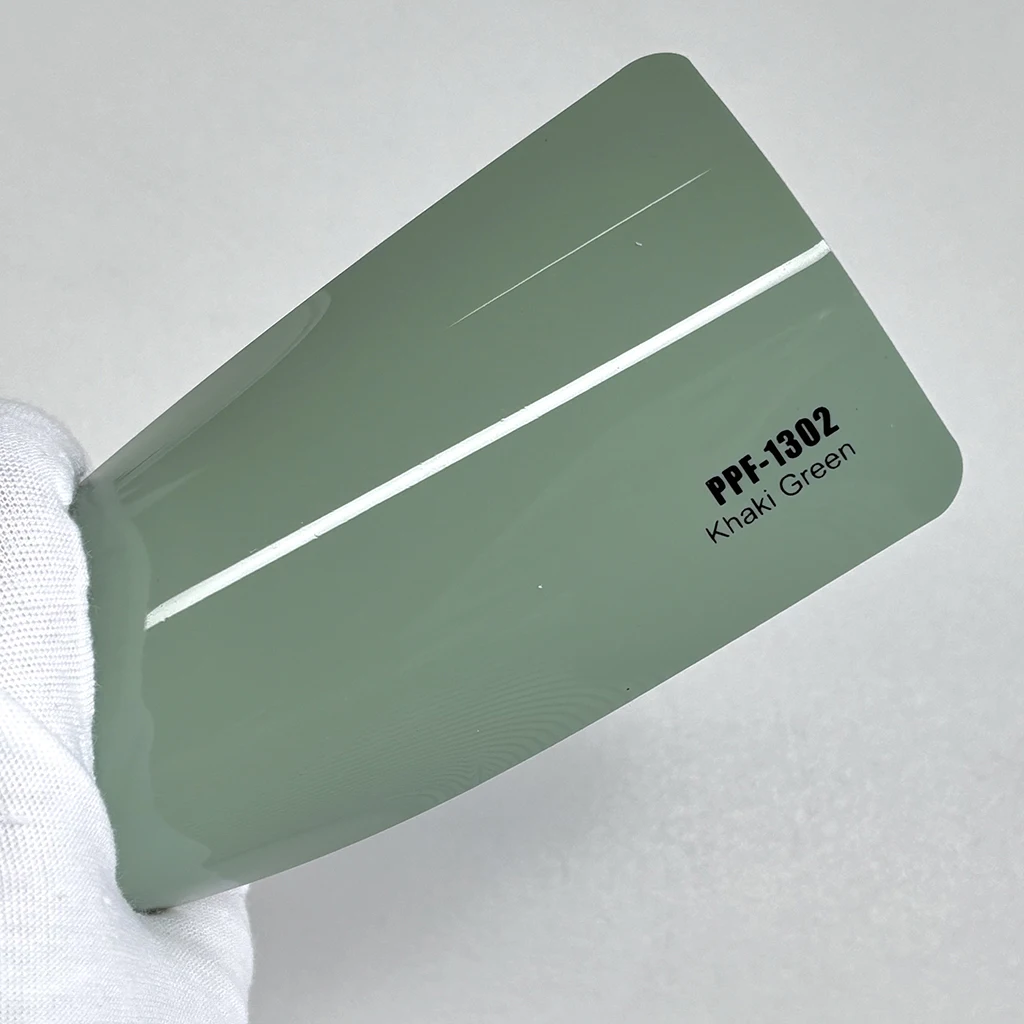 KDPPF USA Quality Anti Stain TPU Color PPF High Glossy Invisible Prevent Rubble Khaki Green Car Wrap