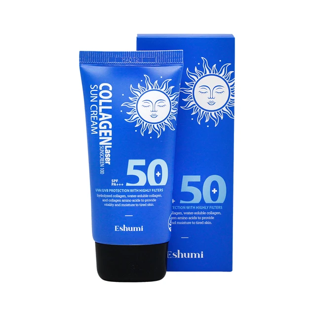 Made In Korea Hot Product Various Collagen ingredients Moisture Eshumi Collagen Razer Sunscreen 100 Suncream