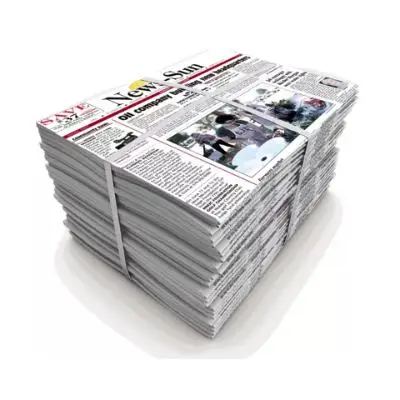 Более выпущенных газетных бумажных обрывков корейского происхождения.