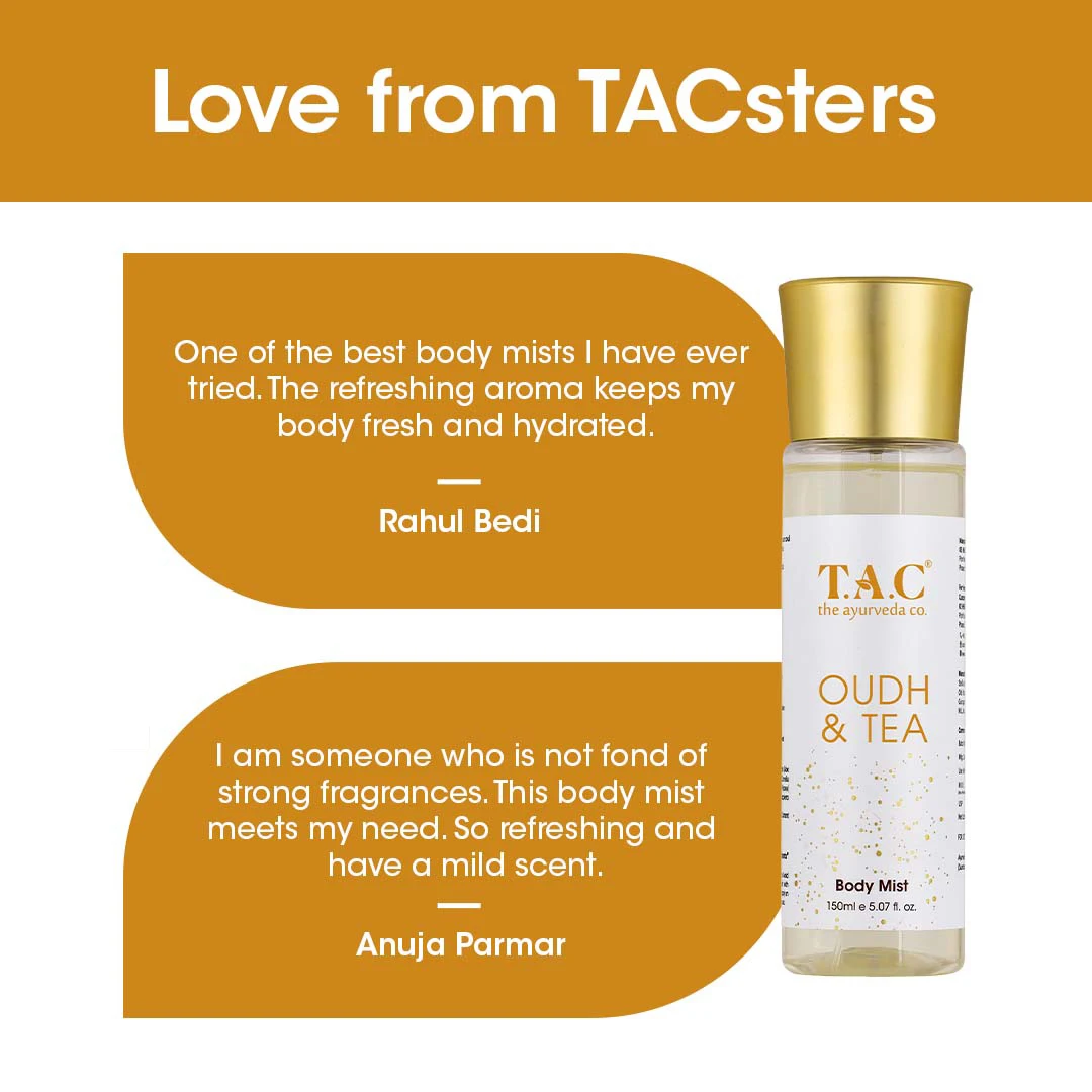 100% Natural Oudh & Green Tea Body Mist, 150ml Latest Sale Long Lasting Fragrance Women Body Mist