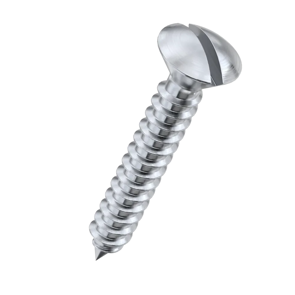 Slotted Raised Countersunk Head Tapping Screws Slotted Raised Countersunk Self Tapping Screws DIN 7973C Stainless Steel