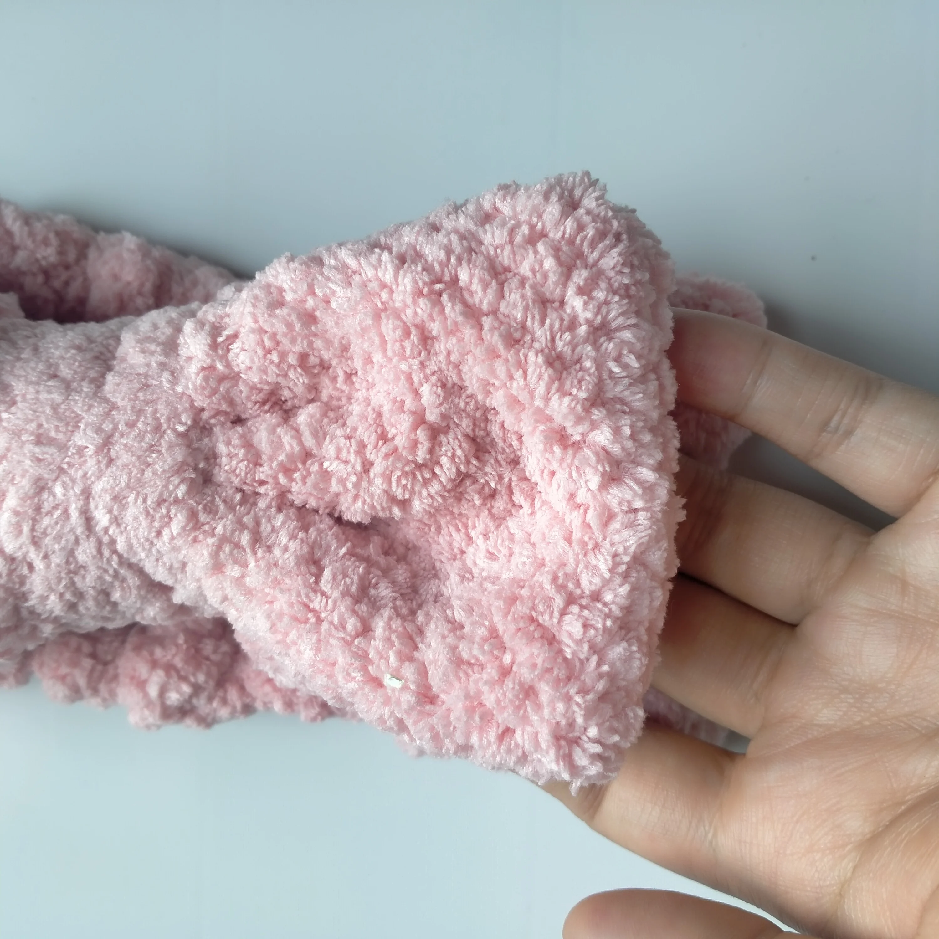 Terry Towel Soft Bow Headwrap Hairband Girls Elastic Bracelet Hair Accessories Cute Style Hair Elastic Band OEM/ODM Coral Fleece