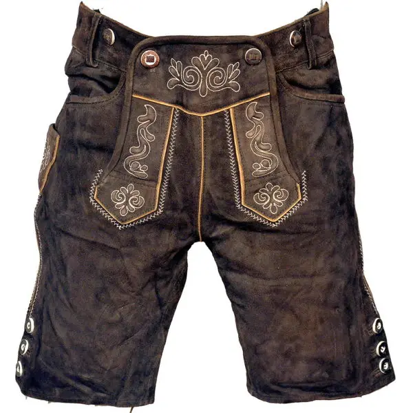 bavarian suede lederhosen trachtenlederhose knee length lederhosen kniebund lederhosen