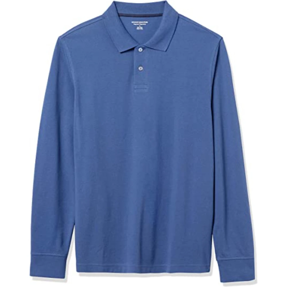OEM ODM Customized Men Long Sleeve Polo t Shirt Latest Design Polo Shirt Full Sleeve With Collar