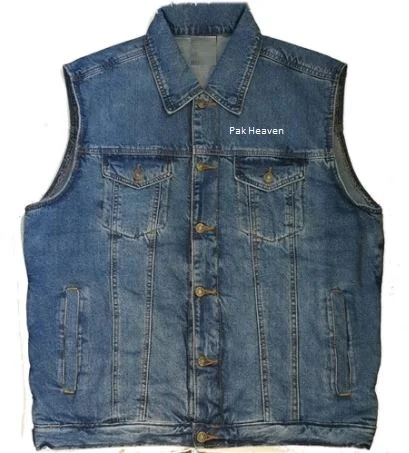 Denim Motorcycle motorbike Vests & Biker CLASSIC BLUE Denim jeans ride Vests oem custom casual