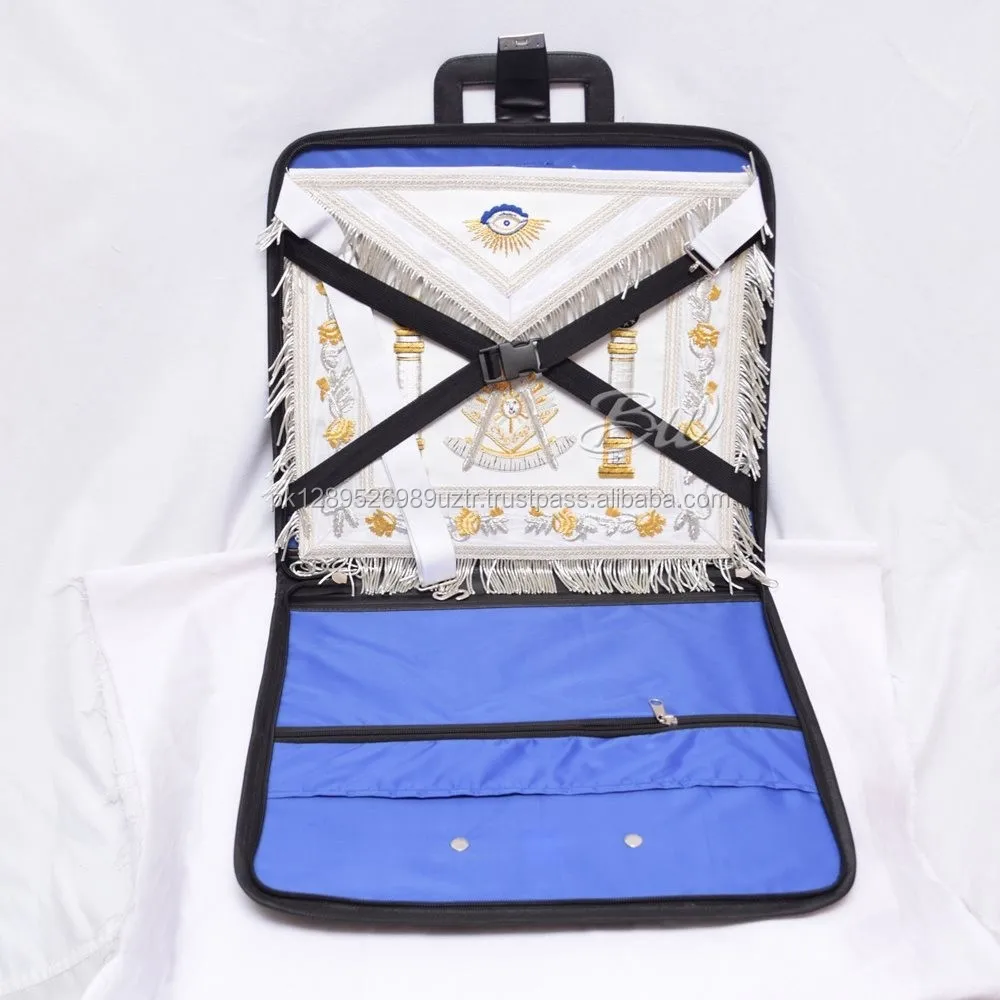 Masonic Gloves Masonic Knights Red Symbol Design