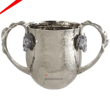 designer washing cup with golden designer two handle mug before and after meals jewish hand washing mugs