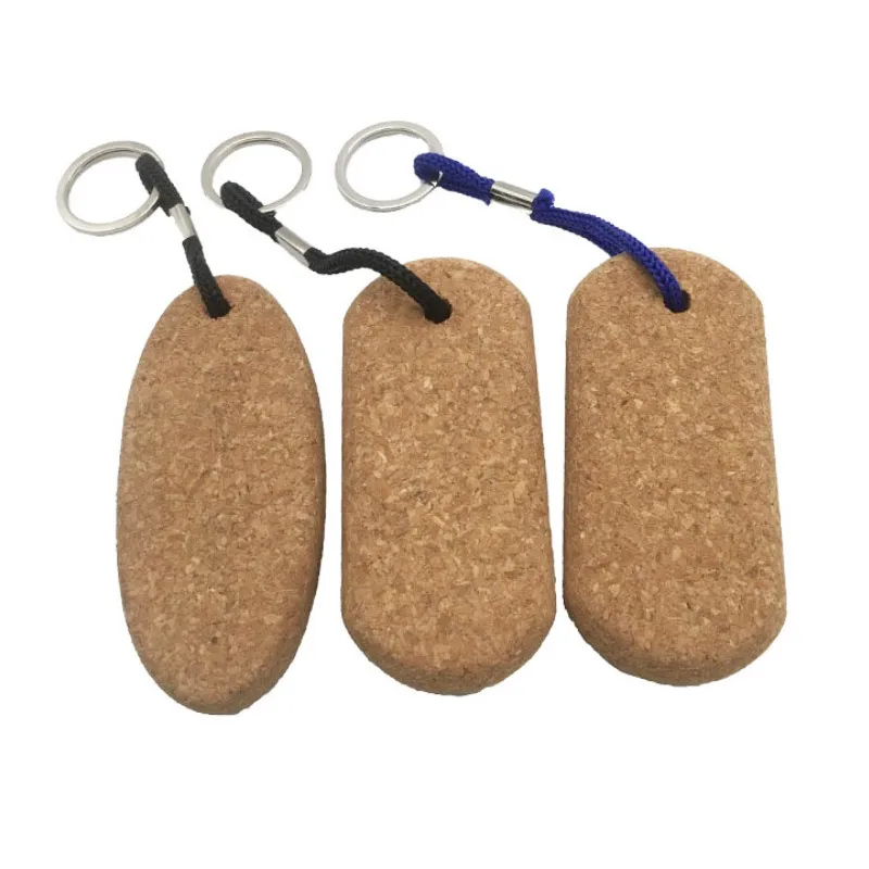 eco friendly surfing sailing souvenir gifts custom logo ball floating cork float keychain