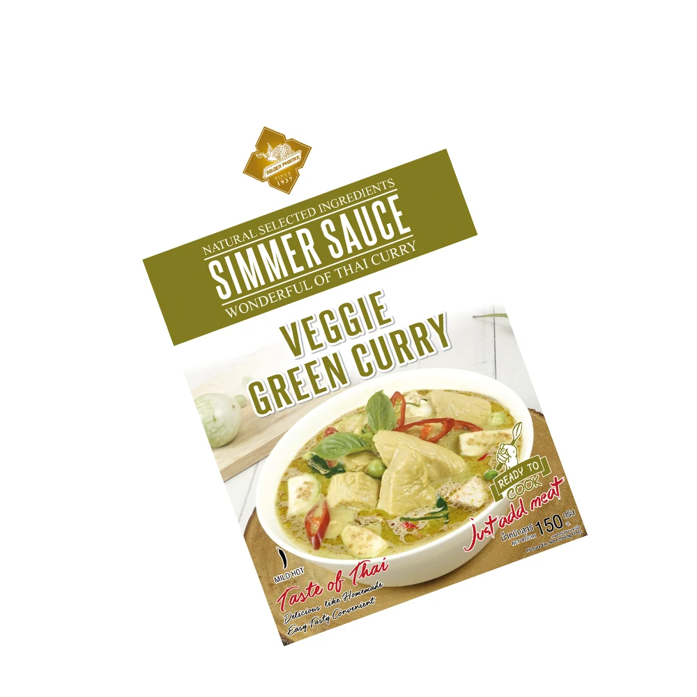 Best product Simmer Sauce - Green Curry Sauce 150g Premium Quality Product from Thailand
