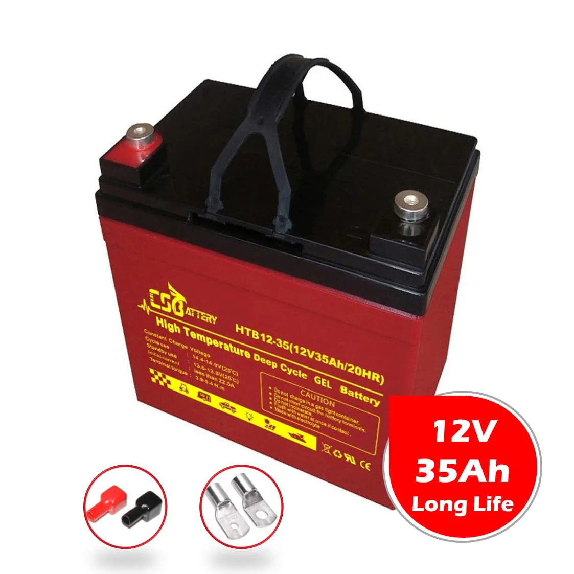 CSBattery 12V 35Ah solar cycle use  for medical equipment Gel Battery 12HTB12-35 HTB12-35 Alex