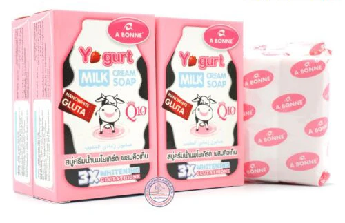 Abonne Yogurt Milk  cream Soap  WHITENING SKIN 90g. Thailand