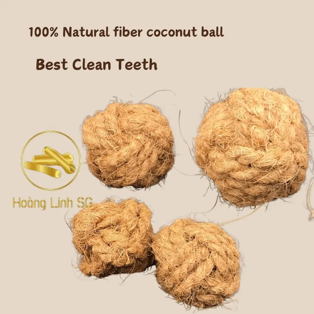 Wholesale Natural Coconut Fiber Dog Chew Toy Durable Training Pet Toy from Vietnam Hoang LINH SG +84 797 415 298 Sara
