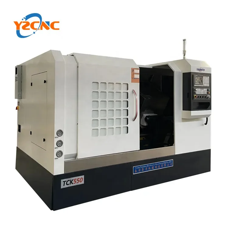 China Automatic Special High Efficiency Cheapest Universal Vertical CNC Slant Bed Lathe Machine Metal TCK550