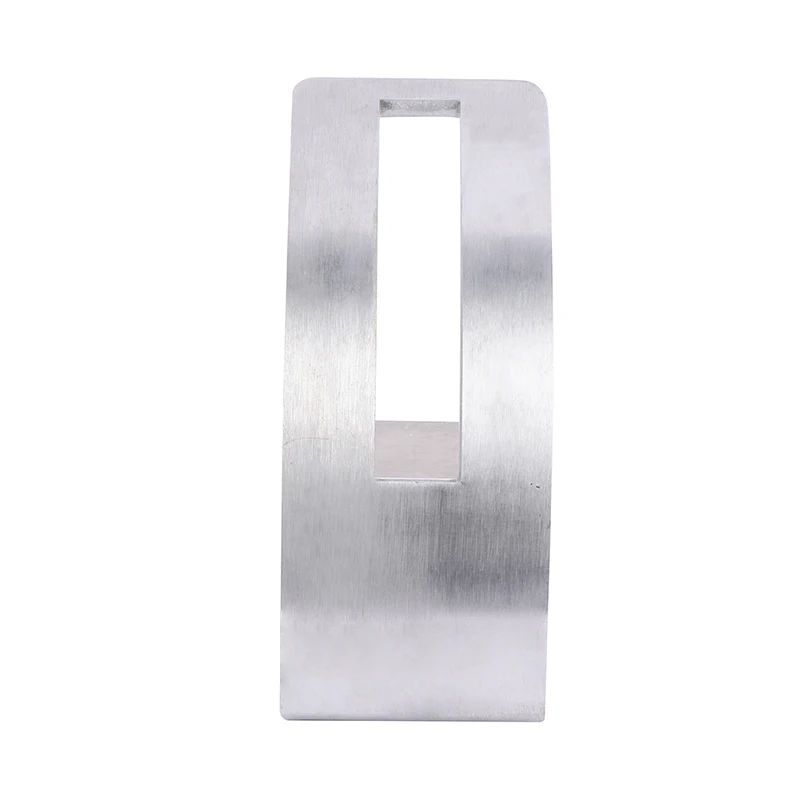 Customized Silver Anodized Brushed Aluminium Sign Holder for Table Menu Display Stand, Flyer Display