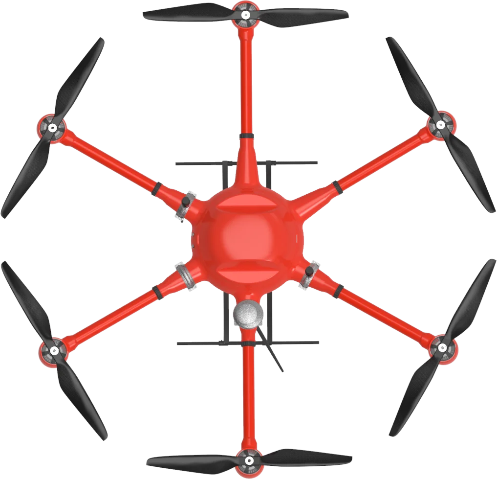 Hexacopter frame 1550mm carbo fiber drone airframe long range heavy lift TTSKD1550  for delivery mapping survey