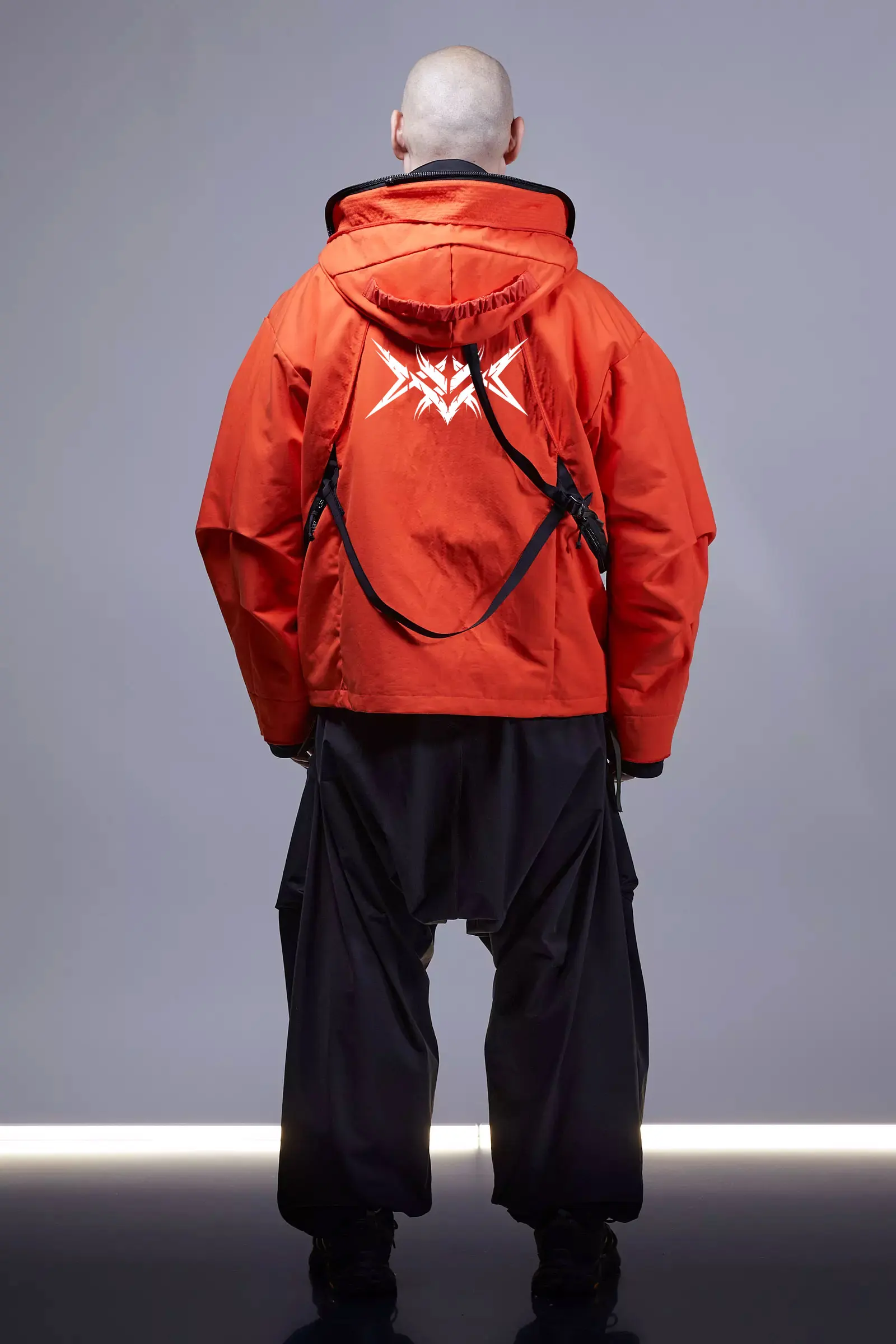 Custom Casual Cyberpunk Techwear Jacket Functional Pullover Harajuku Hip Hop Streetwear Techwear Jacket with Zipper
