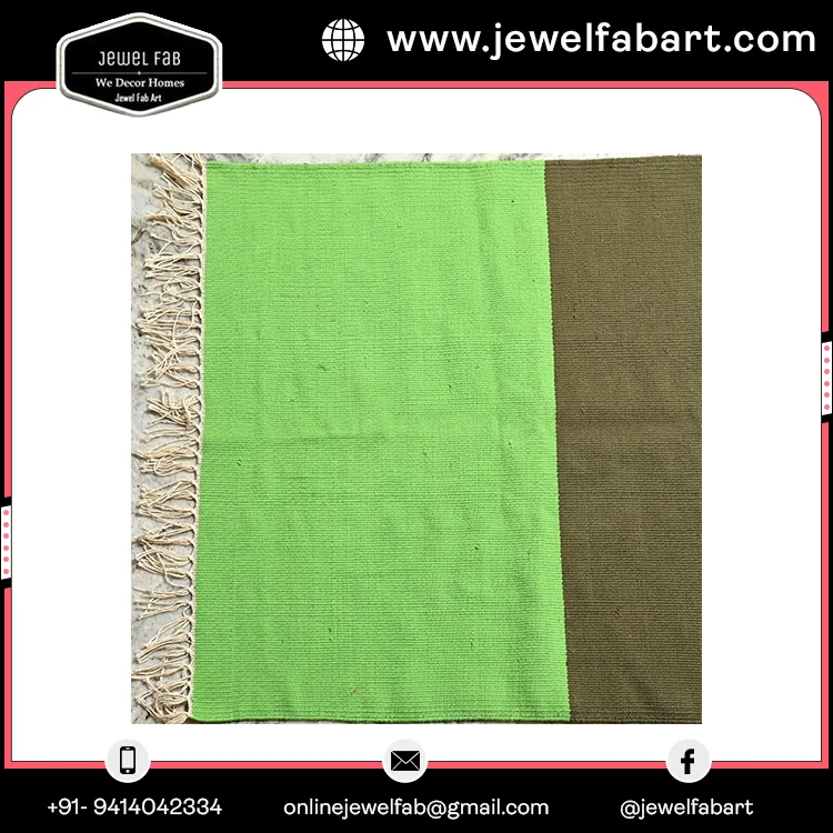 Indian Yoga Mat Anti Slip Machine Washable100% Cotton Hand Woven Rug Home Decor Large Area Baby Play Room Hall Way Prayer Mat