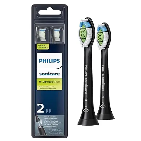 Philips Sonicare натуральная головка зубной щетки DiamondClean 2 головки черные