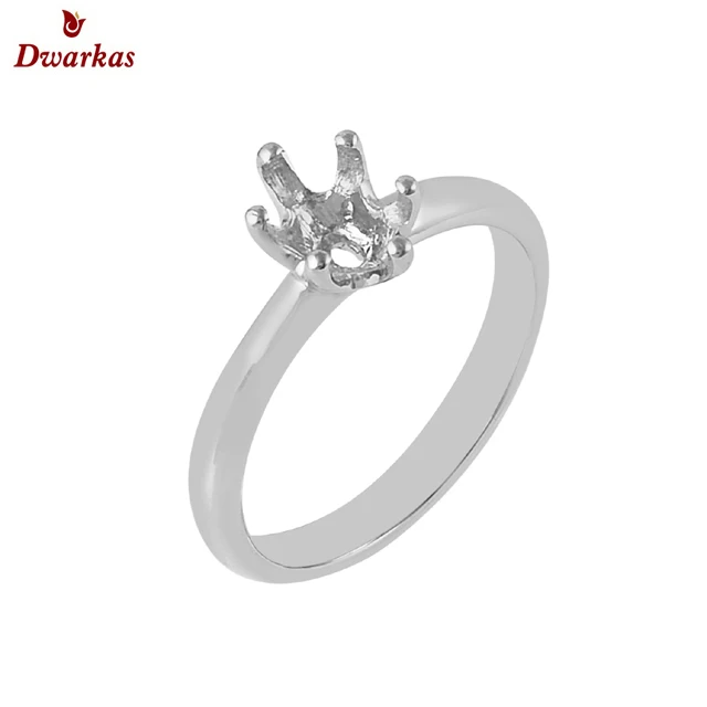 Custom wholesale fashion mountain ring 925 sterling silver handmade prong setting semi mount rings ready stock wholesale