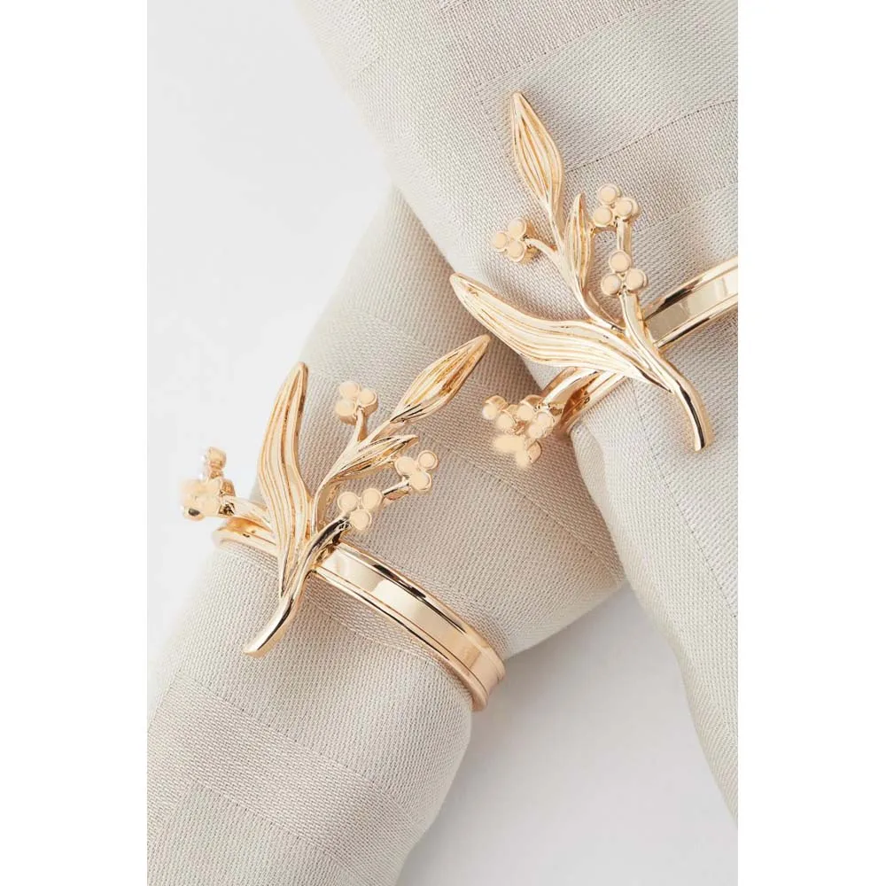 Knotted Design Napkin Ring Hot Sell Simple Holders for Christmas Metal Alloy Monogrammed Rings