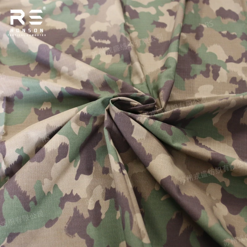 NC5050 Ripstop camouflage TAZ 16 Swiss printed tactical nylon cotton camouflage tactical fabric