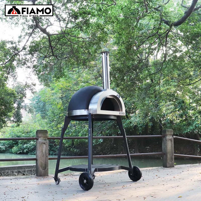 Outdoor Large Brick Clay Wood Fired Oven Pizza FIAMO Can Bake 3-4 Pizzas Simultaneously With Pizza Plate For Oven