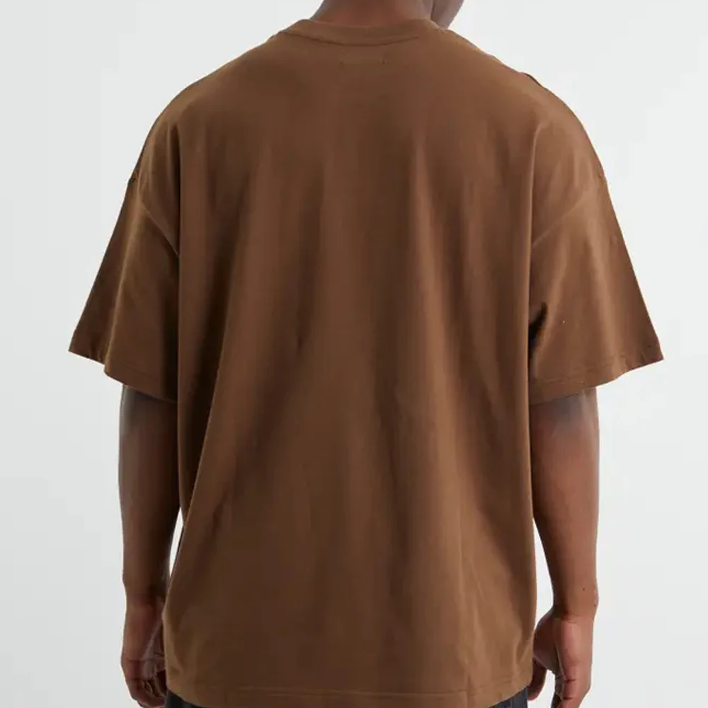 Factory 180 Gsm 100% Cotton T Shirt Plus Size Men Drop Shoulder Thick Blank T Shirt Oversize Male T-shirts T Shirts Adult Boys