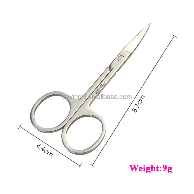 Professional Stainless Steel Sharp Beauty Care Tool Eyebrow Trimmer Cuticle Nail Scissors