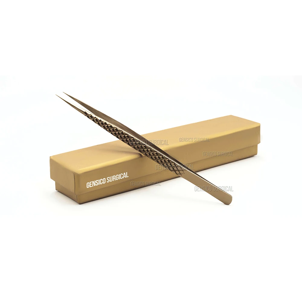 Индивидуальный логотип с зубчатой ручкой и заостренным наконечником для красоты лучший новый стиль пользовательский цвет пинцет ресниц