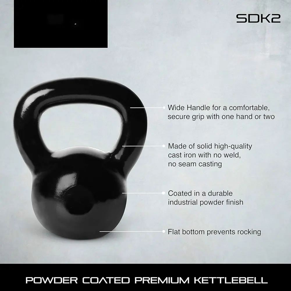 Custom Logo Kettlebell Unique Design Competition Kettle Bell Weights Gym Black Cast Iron Powder Coated Kettlebell