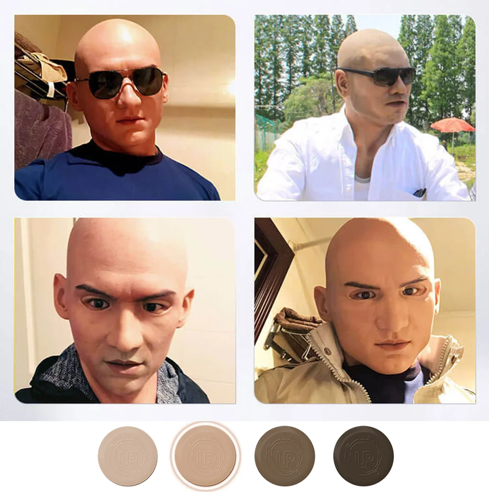 Lifelike Realistic Silicone Party Masks Artificial Headgear Halloween masked ball Film Props Facial Mask Cosplayer