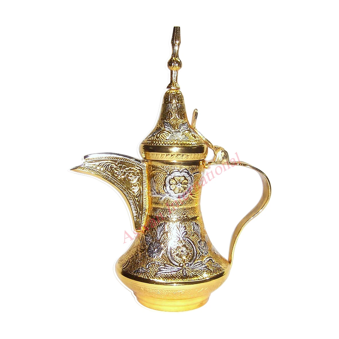 Huge Quantity Selling  dallah sets coffee tea pot cawa cups base sets long spout dallah tea pot sets