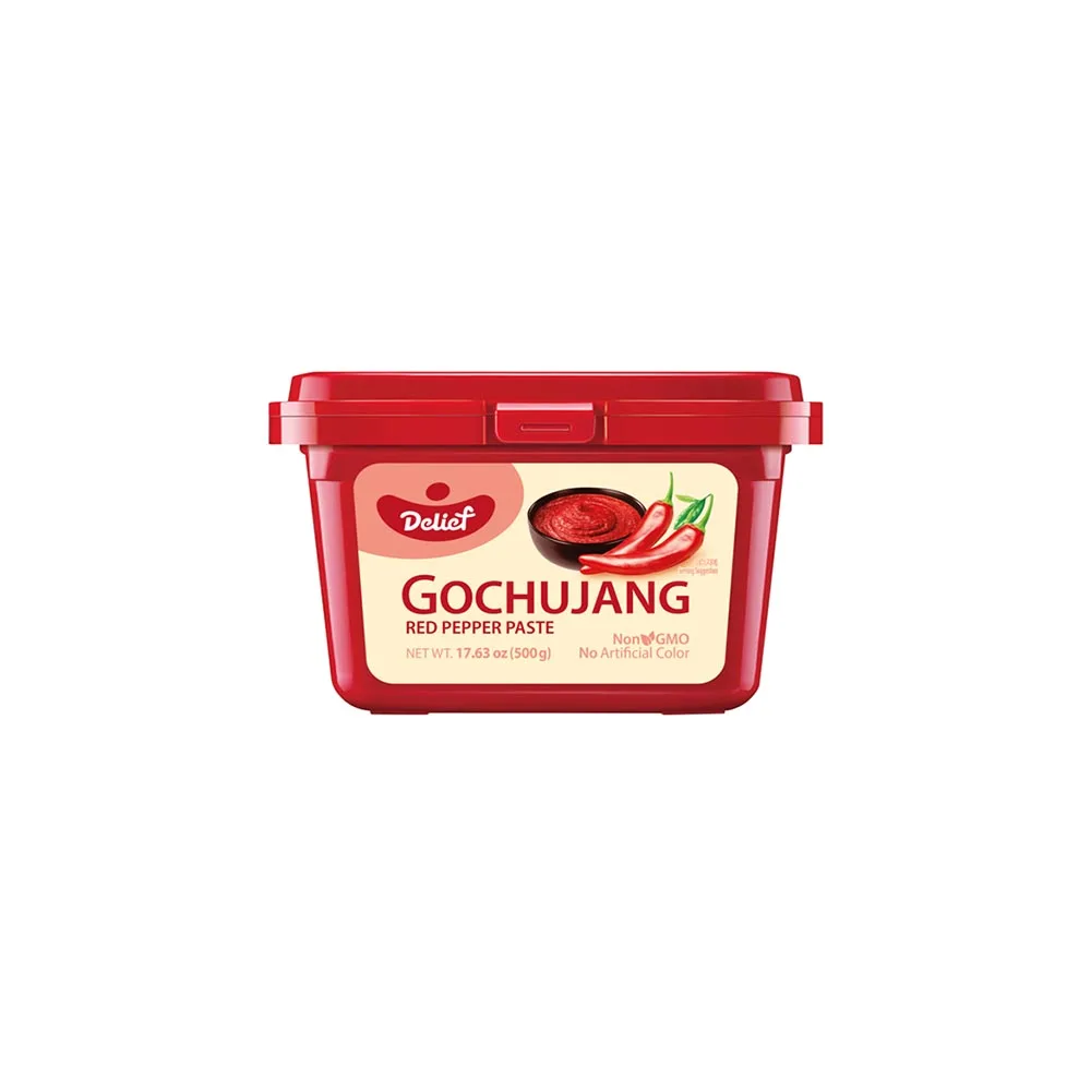 world famous food Korean popular deliciously spicy healthy food DELIEF Red Pepper Paste Gochujang HALAL 500g x 20