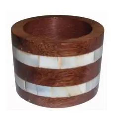 Best Quality Christmas Table Decoration Natural Wood Color Wooden Napkin Ring Wood Napkin Holder For Wedding Events Parties Use