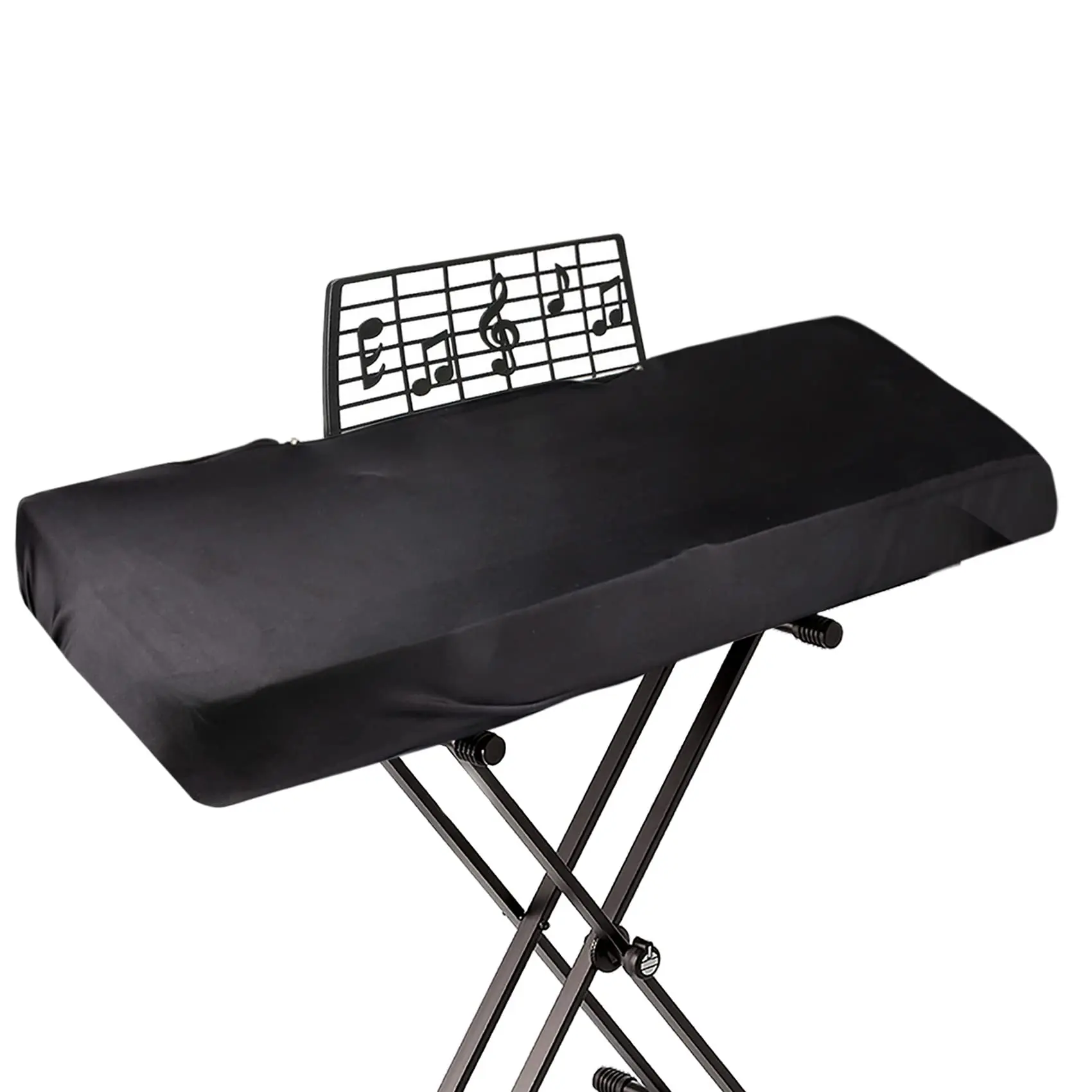 Stretchy 88 Keys Piano Keyboard Dust Cover with Music Stand Opening for Digital Electronic Piano