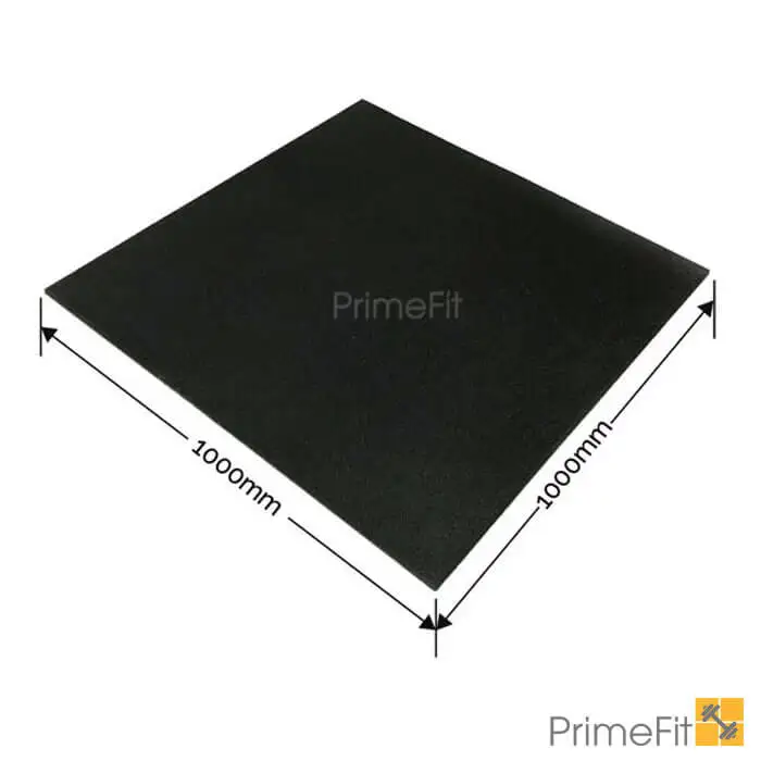 Fitmat SQ 15mm Anti-Slip EPDM Rubber Gym Mats Available in 1000x1000mm or 1000x500mm Tile Sizes