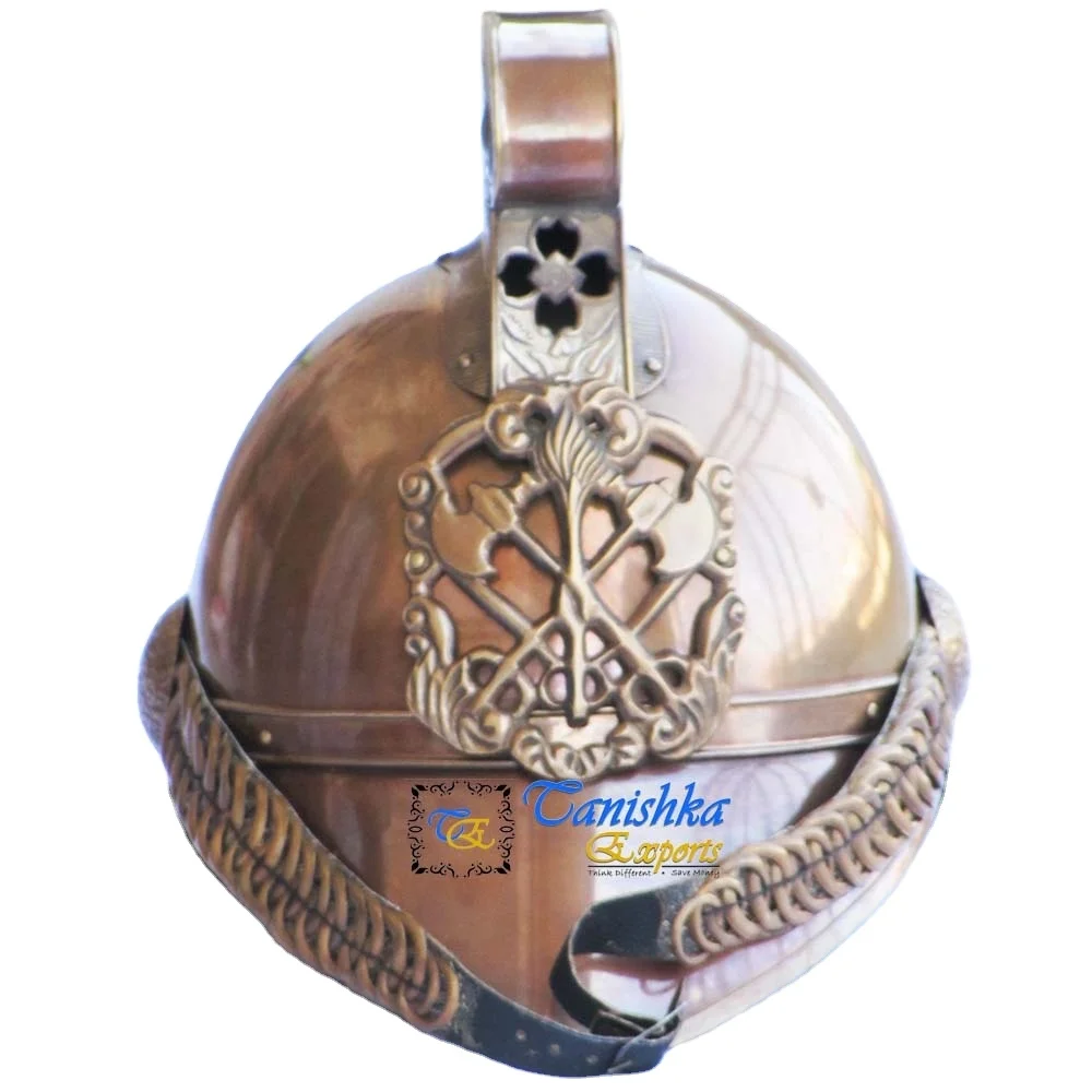 Designer Collectible  Antique Brass Fighter Fireman Helmet Novelty Gifts Wearable Victorian Fireman Helmet