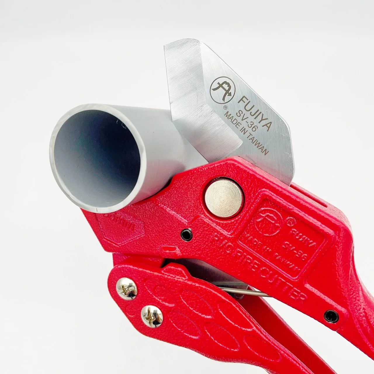 FUJIYA Automatic fast PVC pipe scissors (V-blade)