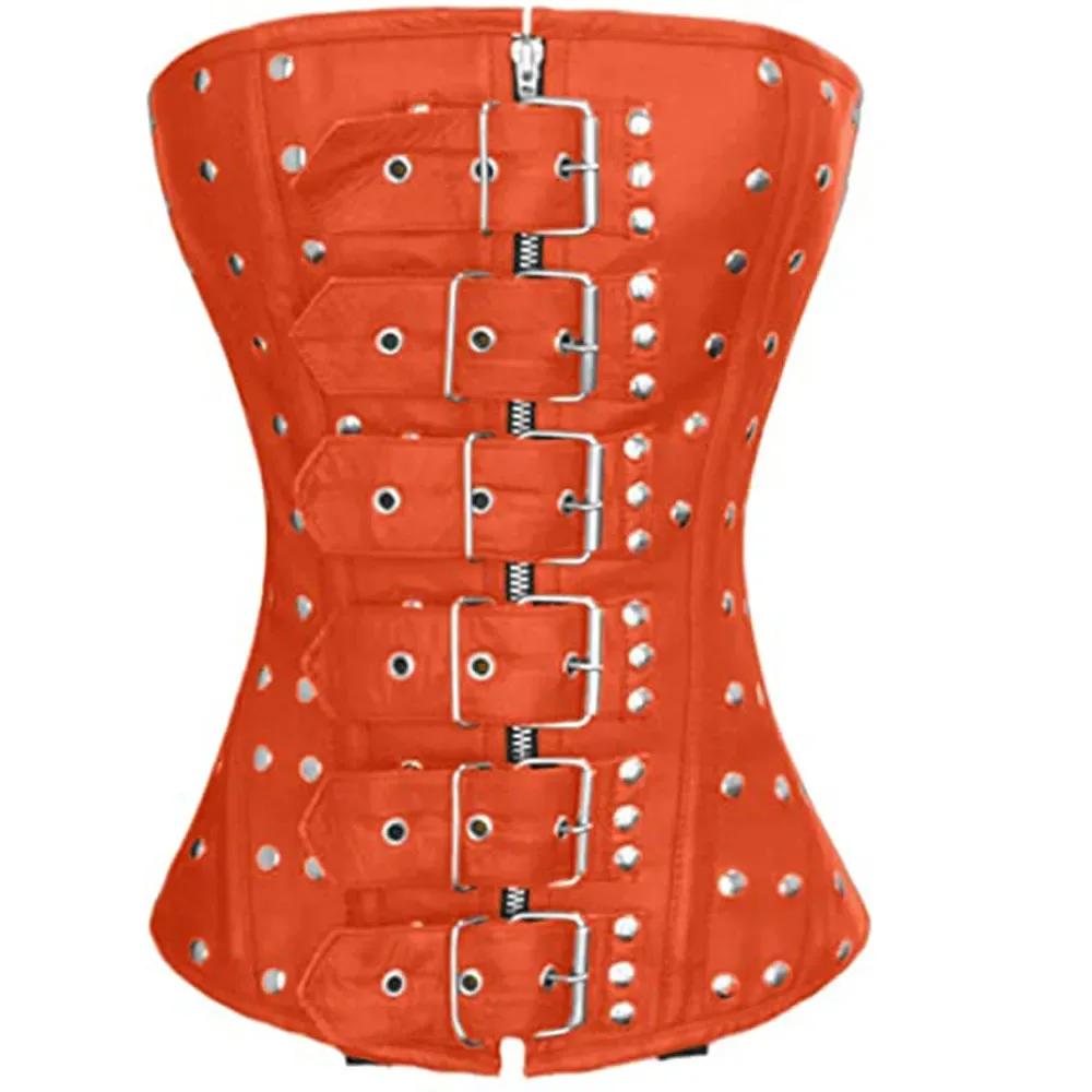 High Quality Brown Leather Corset Plus Size Women Body Shaping Corset High Quality Cheap Price